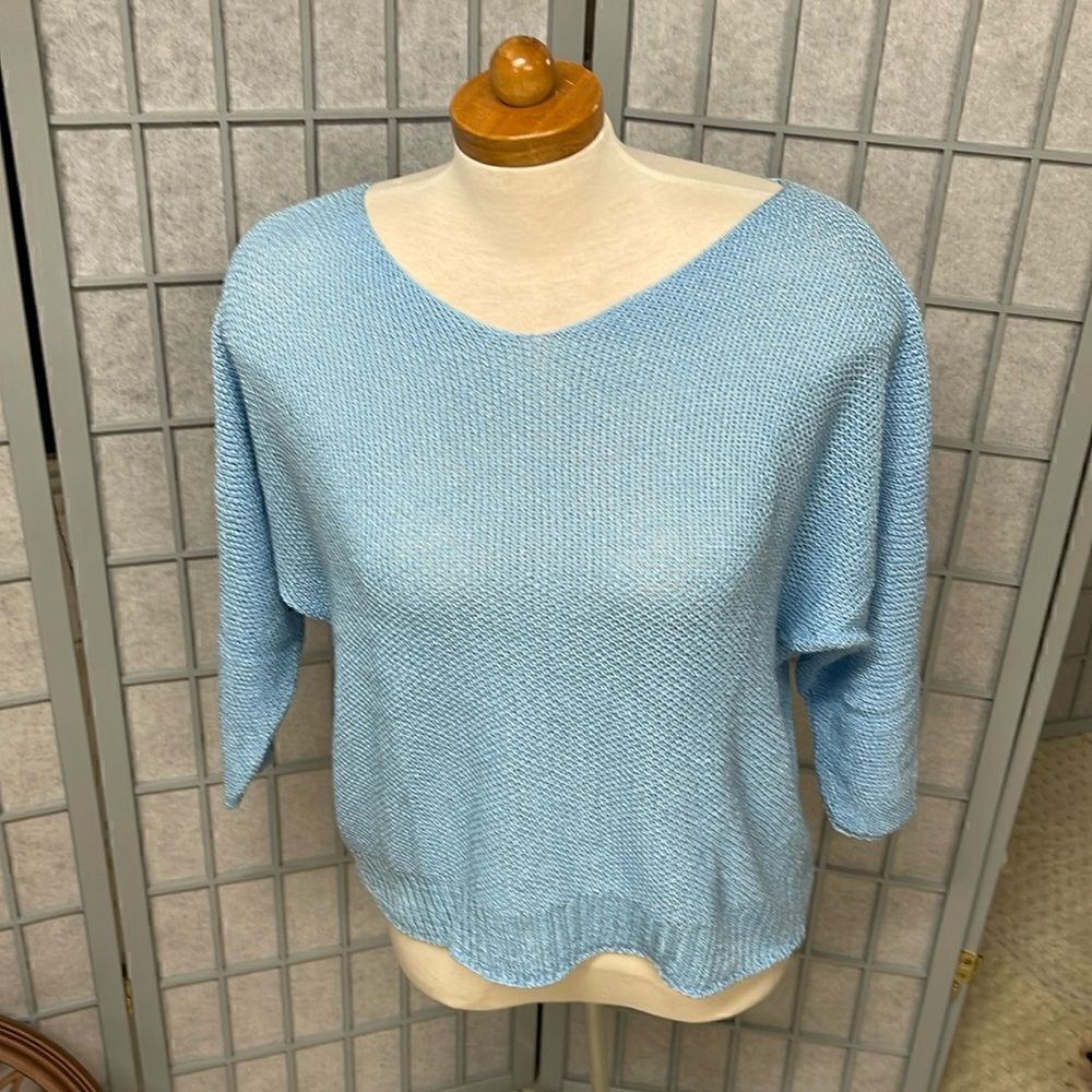 Via Vitale Sweater, No Tag, Women’s Size Small, Powder Blue